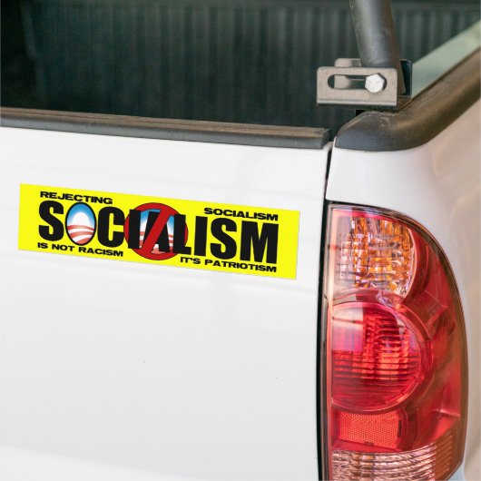 Socialisme verwerpen bumpersticker (Op Truck)