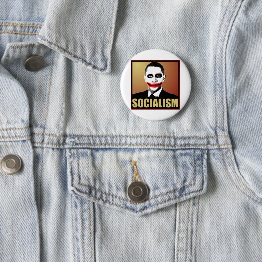 Socialisme verwerpen ronde button 5,7 cm (In situ)
