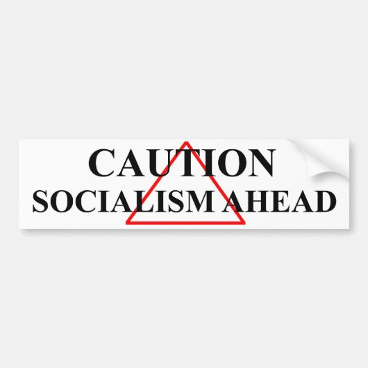 Socialisme voorop bumpersticker (Voorkant)