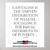 SOCIALISME WERKT NIET POSTER (Voorkant)