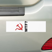 Socialisme? WTF? Bumpersticker (Op auto)