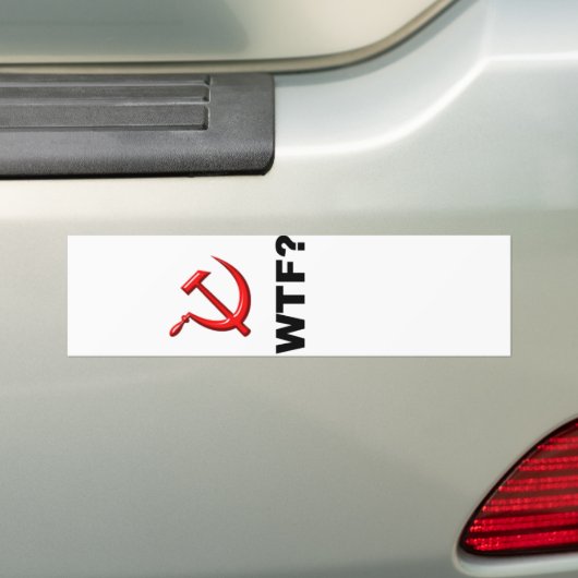 Socialisme? WTF? Bumpersticker (Op auto)