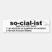 socialist bumpersticker (Voorkant)