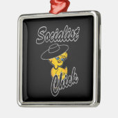 Socialist Chick #4 Metalen Ornament (Links)