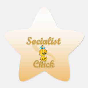 Socialist Chick Ster Sticker
