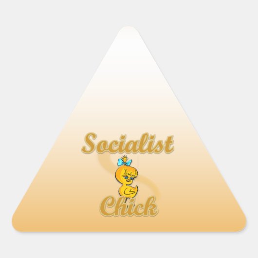 Socialist Chick Sticker (Voorkant)