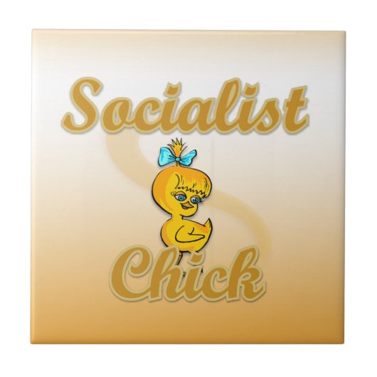 Socialist Chick Tegeltje (Voorkant)