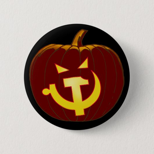 Socialist Jack-O-Lantern Ronde Button 5,7 Cm (Voorkant)