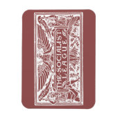 Socialist League logo wit op rood Magneet (Verticaal)