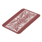 Socialist League logo wit op rood Magneet (Linkerzijde)