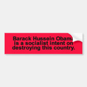 socialist_prez bumpersticker (Voorkant)