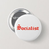 socialist ronde button 5,7 cm (Voorkant /achterkant)