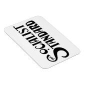 Socialist Standard 1900s logo witte magneet (Rechterzijde)