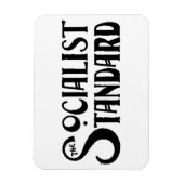 Socialist Standard 1900s logo witte magneet (Verticaal)