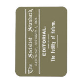Socialist Standard 1904 oktober Redactie beige Magneet (Verticaal)
