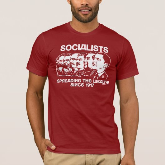 Socialisten: De rijkdom verspreiden T-shirt (Voorkant)