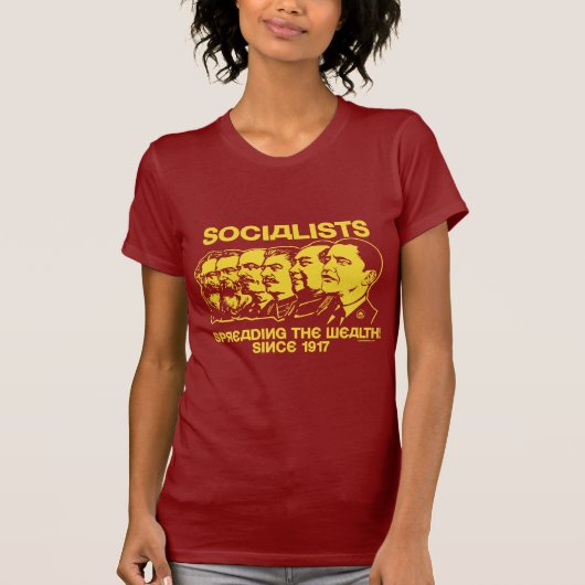 Socialisten: De rijkdom verspreiden T-shirt (Voorkant)
