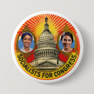 Socialisten in het Congres Ronde Button 7,6 Cm