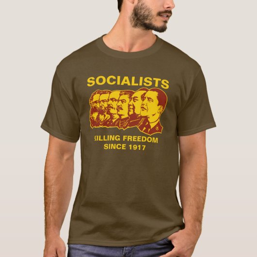 Socialisten: Obammunist ! T-shirt (Voorkant)