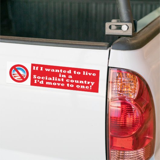 socialistisch land bumpersticker (Op Truck)