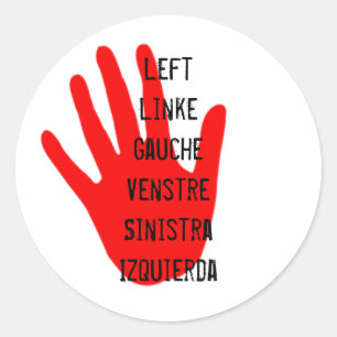 socialistisch links ronde sticker