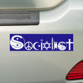 Socialistische Bumpersticker (Op auto)