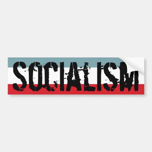 Socialistische Bumpersticker (Voorkant)