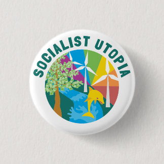Socialistische Button Utopia