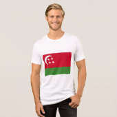 Socialistische Comoren Vlag T-shirt (Voorkant volledig)