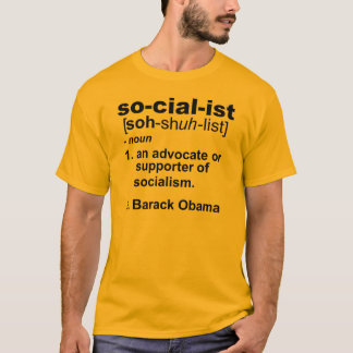 socialistische definitie t-shirt