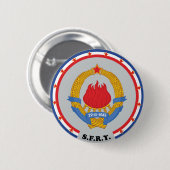 Socialistische Federale Republiek Joegoslavië Embl Ronde Button 5,7 Cm (Voorkant /achterkant)