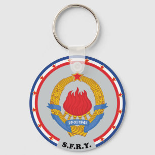 Socialistische Federale Republiek Joegoslavië Embl Sleutelhanger
