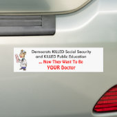 Socialistische geneeskunde bumpersticker (Op auto)