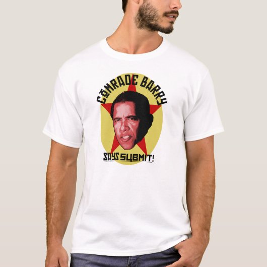 Socialistische kameraad Barack Obama T-Shirt (Voorkant)