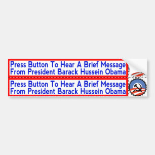 Socialistische Obama-stickers om zich aan te passe Bumpersticker