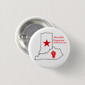 Socialistische Organisator Indiana-Kentucky Ronde Button 3,2 Cm (Voorkant /achterkant)