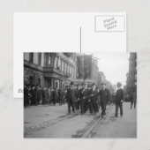 Socialistische Parade, NYC: 1908 Briefkaart (Voorkant / Achterkant)