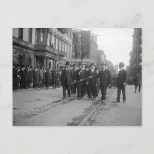 Socialistische Parade, NYC: 1908 Briefkaart