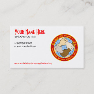 Socialistische Partij CA/L.A. Kaartjes