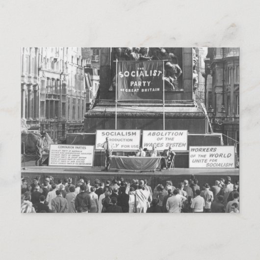 Socialistische Partij van Groot-Brittannië Trafalg Briefkaart (Voorkant)
