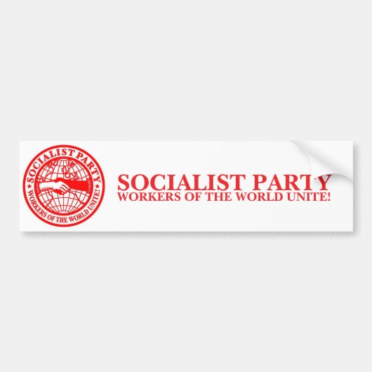 Socialistische Partij Verenigde Staten Bumpersticker (Voorkant)