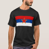 Socialistische Republiek Servië Vlag Shirt (Voorkant)