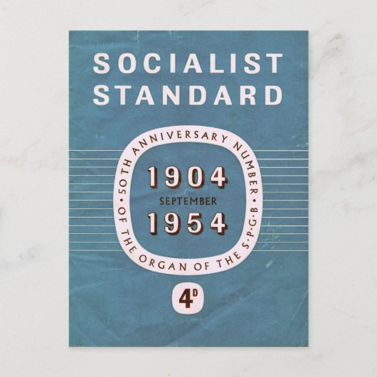 Socialistische Standaard 50-jarig bestaan Briefkaart (Voorkant)