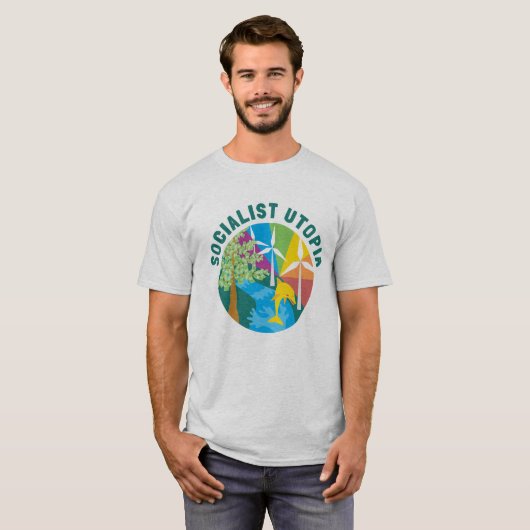 Socialistische Utopia T-shirt (Voorkant volledig)