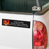 socialistobama, houd socialistische Barack Hussein Bumpersticker (Op Truck)