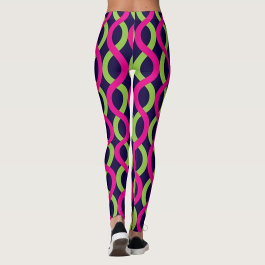 Socialite Alternative Waves Pattern Leggings (Achterkant)