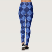 Socialite Blue Diamond Pattern Leggings (Achterkant)
