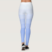 Socialite Blue Graded Ombre Pattern Leggings (Achterkant)
