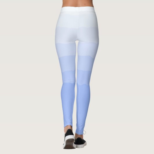 Socialite Blue Graded Ombre Pattern Leggings (Achterkant)