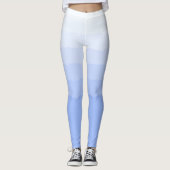 Socialite Blue Graded Ombre Pattern Leggings (Voorkant)